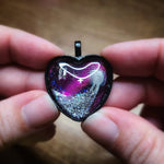 BTS057 Heart Starscape: BTS Silver Comet on Magnetic Purple